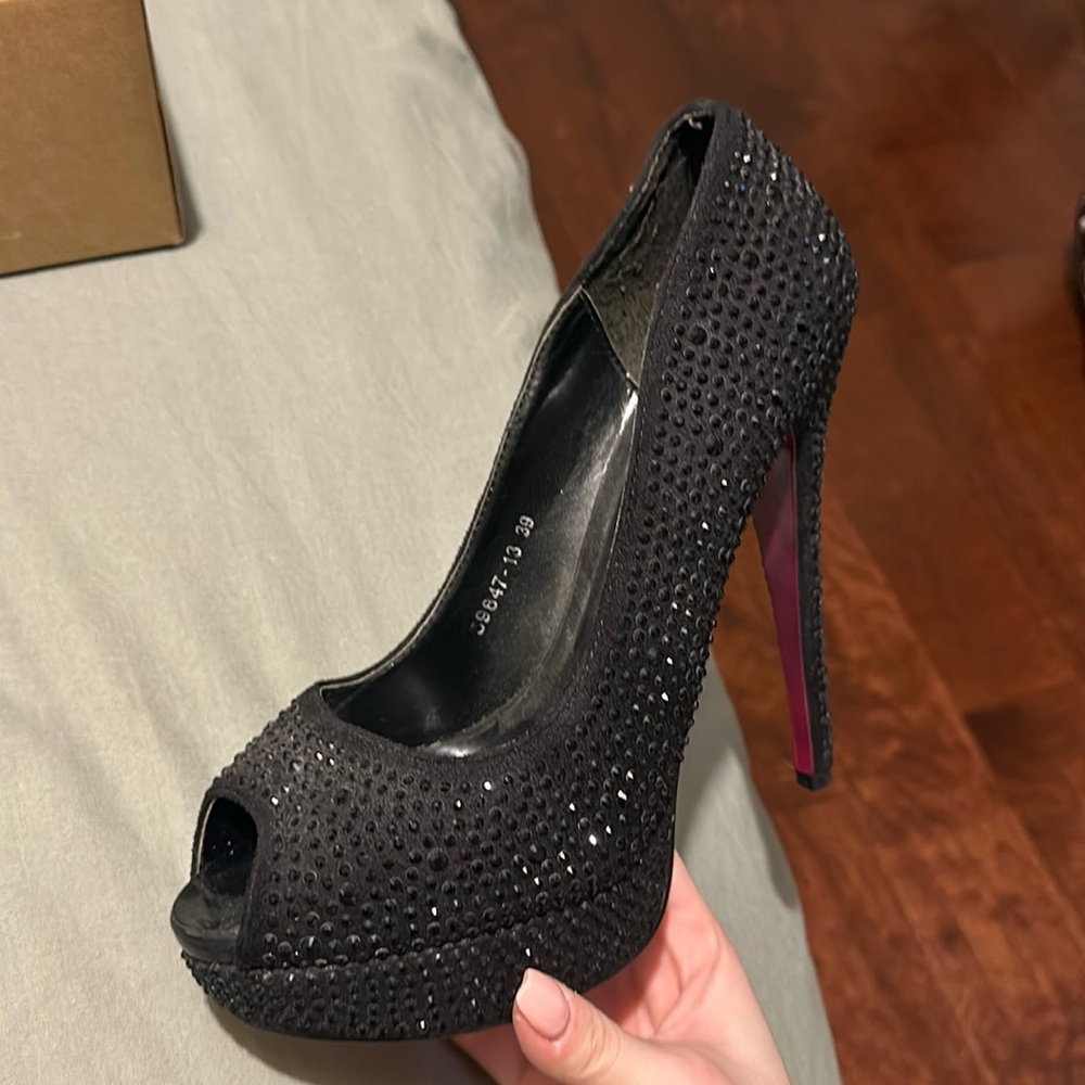 Sparkly heels